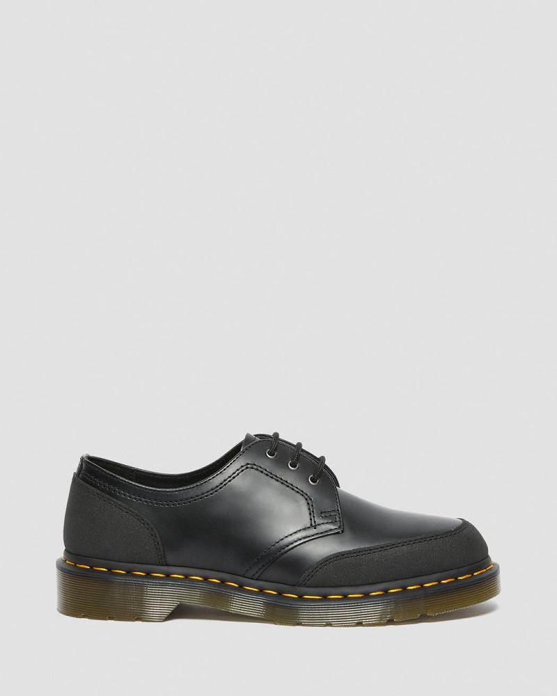 Dr Martens 1461 Guard Panel Leren Oxford Schoenen Heren Zwart | NL 222NWY